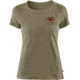 Fjallraven Forever Nature Badge T-Shirt - Womens, Light Olive, Medium, F89877-622-M