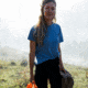 Fjallraven Hemp Blend T-Shirt - Womens, Dawn Blue, Extra Large, F14600163-543-XL