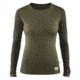 Fjallraven Keb Wool T-Shirt Long Sleeve - Womens, Laurel Green-Deep Forest, Extra Large, F89753-625-662-XL