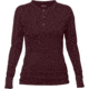Fjallraven Lappland Merino Henley Long Sleeve -Womens, Dark Garnet, Large, F90189-356-L