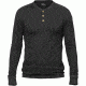Lappland Merino Long Sleeve Henley - Mens -Dark Grey-Small