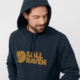 Fjallraven Logo Hoodie - Mens, Dark Navy, Medium, F84144-555-M