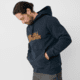 Fjallraven Logo Hoodie - Mens, Dark Navy, Medium, F84144-555-M