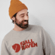 Fjallraven Logo Sweater - Mens, Grey-Melange, 2XL, F84142-020-999-XXL