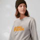 Fjallraven Logo Sweater - Womens, Grey-Melange, Extra Large, F84143-020-999-XL