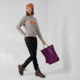 Fjallraven Logo Sweater - Womens, Grey-Melange, Extra Large, F84143-020-999-XL