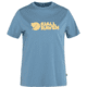 Fjallraven Logo Tee - Womens, Dawn Blue, Large, F87146-543-L