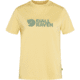 Fjallraven Logo Tee - Womens, Mais Yellow, Extra Large, F87146-133-XL