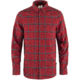 Fjallraven Ovik Comfort Flannel Shirt - Mens, Red Oak/Navy, Large, F84132-345-560-L