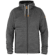 Fjallraven Ovik Fleece Hoodie - Men's-Dark Grey-Medium