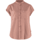 Fjallraven Ovik Hemp Shirt Short Sleeve - Women's, Dusty Rose, Extra Large, F14600160-300-XL