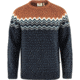 Fjallraven Ovik Knit Sweater - Mens, Dark Navy-Terracotta Brown, Extra Small, F81829-555-243-XS