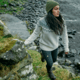 Fjallraven Ovik Knit Sweater - Womens, Chalk White-Flint Grey, Medium, F89941-113-055-M
