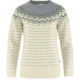 Fjallraven Ovik Knit Sweater - Womens, Chalk White-Flint Grey, Medium, F89941-113-055-M