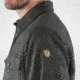 Fjallraven Ovik Re-Wool Shirt Long Sleeve - Mens, Dark Grey-Olive, Small, F81885-030-630-S