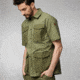Fjallraven Raven Short Sleeve Shirt - Mens, Green-Laurel Green, Large, F87106-620-625-L