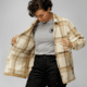 Fjallraven Singi Flannel Overshirt - Womens, Chalk White/Dune Beige, Small, F86986-113-196-S