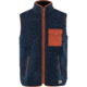 Fjallraven Vardag Pile Fleece Vest - Mens, Navy-Autumn Leaf, Medium, F87073-560-215-M