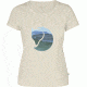 Fjallraven Watercolour Fox T-Shirt - Women's-Chalk White-Large