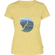 Fjallraven Watercolour Fox T-Shirt - Women's-Pale Yellow-Large