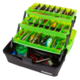 Flambeau 3 Tray Classic Tackle Box, Frost Green/Black, 6383FG