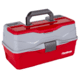 Flambeau 3 Tray Classic Tackle Box, Red/Gray, 6383TB