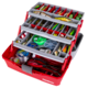 Flambeau 3 Tray Classic Tackle Box, Red/Gray, 6383TB
