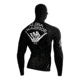 Florence Marine X C4 Foundation Long Sleeve Utility Pocket Hooded Rashguard, FMSS90061-BLK-XS