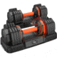 Flybird Fitness 55Lbs Adjustable Dumbbell Pair, Black/Orange, O-NSKFBDB55LB*2