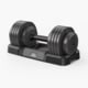 Flybird FitnessAdjustable Dumbbell 55LBS, Single, Black, One Size, NSKFBDB55LB