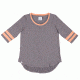 FlyLow Hawkins Short Sleeve Shirt - Women's, Shark/Fiesta, XS, 0062-1806