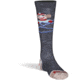 Fox River Monkey Ski, Monkey Do Lightweight Over-the-Calf Ski and Snowboard Sock - Kids, Iron, Medium, 165132