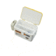 Frabill Bait Box with Aerator, White/Yellow, 8 Quarts, PMC14042
