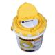 Frabill Fish Bait Bucket with Aerator Built-In Dual, White/Yellow, 1.3 Gallon, PMC4825