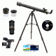 800x72mm Black Granite Refractor Telescope Kit