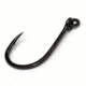Gamakatsu Live Bait Hook with Solid Ring, Needle Point, Light Wire, Offset, Ringed Eye, NS Black, Size 6, 7 per Pack, 220407R