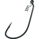 Gamakatsu Superline Worm Hook with Spring Lock, Needle Point, Extra WIde Gap, Ringed Eye, NS Black, Size 4/0, 3 per Pack, 296414