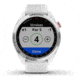 Garmin Approach S42 GPS Smartwatch, Stainless Steel with White Band, 010-02572-11