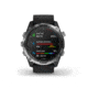 Garmin Descent Mk2, Stainless Steel with Black Band, Stainless/Black, 010-02132-00