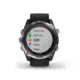 Garmin Descent Mk2, Stainless Steel with Black Band, Stainless/Black, 010-02132-00