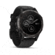Garmin Fenix 5 Plus, GPS Watch, Carbon Gray DLC Titanium with Black Silicone Band, 010-01988-20