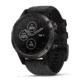 Garmin Fenix 5 Plus, GPS Watch, Carbon Gray DLC Titanium with Black Silicone Band, 010-01988-20