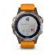 Garmin Fenix 5 Plus, Sapphire, GPS Watch, NA, Ti/Solar Flare Orange 010-01988-04
