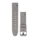 Garmin Fenix 5s 20mm QuickFit Suede Leather Band, Gray 010-12491-16