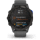 Garmin Fenix 6 Pro Solar Watch, Black w/Slate Gray Band, 010-02410-10