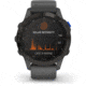 Garmin Fenix 6 Pro Solar Watch, Black w/Slate Gray Band, 010-02410-10