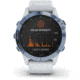 Garmin Fenix 6 Pro Solar Watch, Mineral Blue w/Whitestone band, 010-02410-18