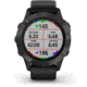 Garmin Fenix 6 Sapphire Multisport Fitness Watch, Gray w/Black Band, 010-02158-10