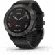 Garmin Fenix 6 Sapphire Multisport Fitness Watch, Gray w/Black Band, 010-02158-10