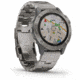 Garmin Fenix 6 Sapphire Multisport Fitness Watch, Titanium Gray w/Ti Band, 010-02158-22